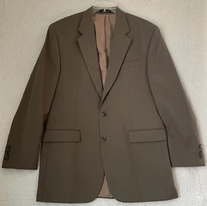 IZOD MENS Blazer 42L 100% Wool Brown Sport Coat Jacket - Picture 1 of 14