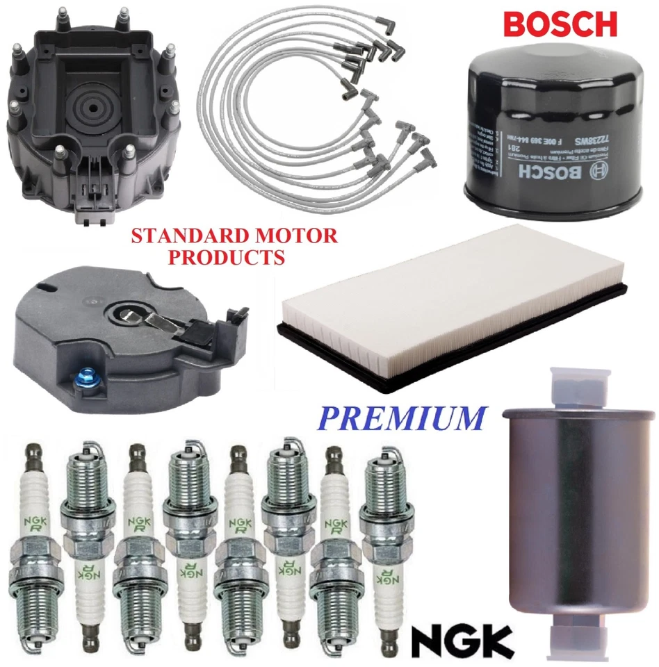 Kit de ajuste filtros tampa velas de ignição fio para CHEVY CORVETTE V8 5.7L 1988-1989 - Imagem 1 de 1