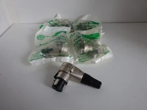 XLR Winkelstecker 3 polig neutrik female Silber NEU - Bild 1 von 1