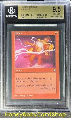 MTG Stronghold 1998 Shock BGS 9.5 GEM MINT Silver Age Iconic Staple - Image 1 of 4