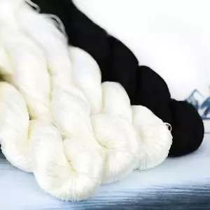 437 yards Natural Mulberry Silk Thread Hand Embroidery Floss DIY Sewing Craft - Picture 1 of 13