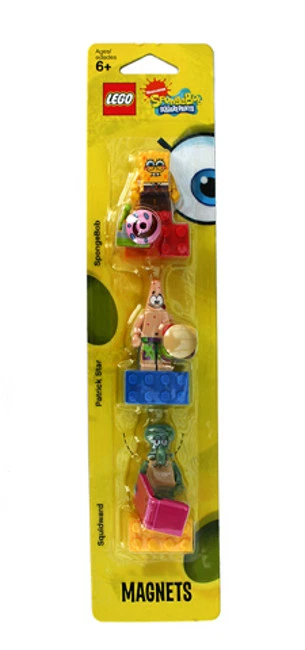 LEGO 852713 - SpongeBob SquarePants - Mini Figure Magnet Set, 3 Mini Fig Magnets - Image 1 of 1