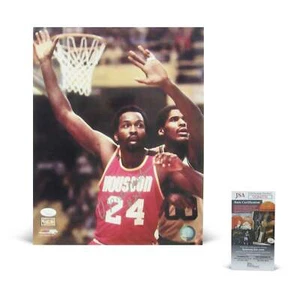 Moses Malone Signed Rockets 11x14 Photo (JSA) - Picture 1 of 1
