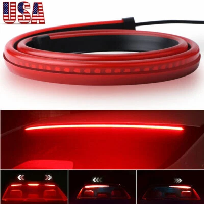 Tercera tira de luz LED de freno alto para automóvil de 35" señal de giro lámpara trasera Foto 1 de 4