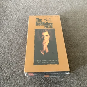 The Godfather Part III VHS 2 Set Tape 1990 New & Sealed Final Director's Cut - Picture 1 of 6