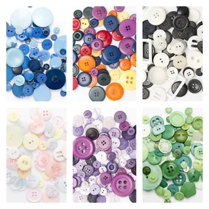 1KG BULK BAG Assorted Mixed Buttons~Arts Crafts Card Making Scrapbooking Sewing  - Picture 1 of 7