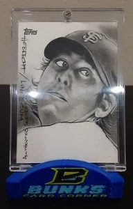 TIM LINCECUM 2009 Topps Sketch Art Card #1/1 SSP Rare GIANTS - Imagen 1 de 3