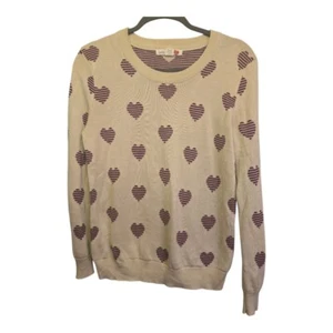 Love By Design Sweater, Size Large, Beige & Pink - Picture 1 of 6