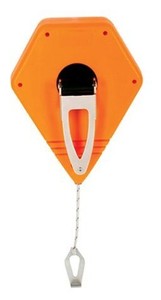 P100 Octoganal Chalk Line Reel, 1.5mm String, 2-4-Ounce Capacity, 100-Foot