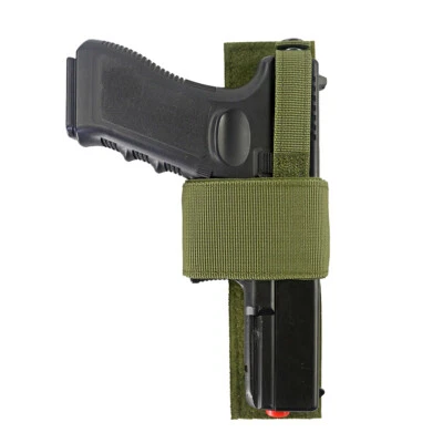 Funda de pistola ajustable universal gancho y bucle botón cierre a presión para pistolas Foto 1 de 4