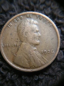 1926 p Lincoln Wheat Cent Lamination Error - Picture 1 of 2