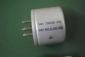 SIGMA INSTRUMENTS RELAY 5AH-200CD-SIL 200 OHM 5 PIN ELECTROMAGNETIC - Picture 1 of 2