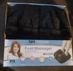 NUEVO EN CAJA Masajeador de pies vibrador Spa Tela cómoda negra - Imagen 1 de 2