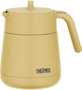 THERMOS 700ml Insulated Teapot Hot or Cold Jug w Strainer Tea Coffee Pot Yellow - Picture 1 of 6