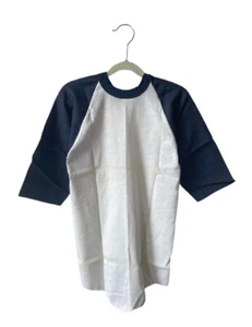 vintage russell athletic baseball tee shirt youth size small deadstock NOS 70s - Picture 1 of 7