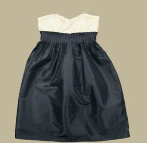 Max & Cleo Party Dress Womens 2 Black Cream Sleeveless Bralette Formal Mini