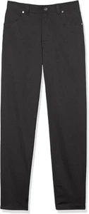IZOD Boys Flat Front Stretch Performance Dress Pants - Size 14 Regular - Black - Picture 1 of 6