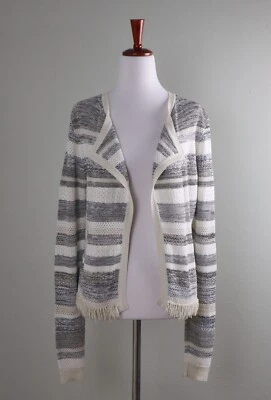 Suéter Top con Flecos a Rayas Brillantes WHITE HOUSE BLACK MARKET $99 Talla Pequeña Foto 1 de 4