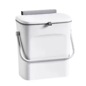 Small Trash Can with Lid, Kitchen Compost Bin for Countertop or under Sink, Plas - Picture 1 of 8