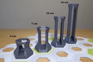 Gravitrax kompatbile Säulen mit Durchfahrt, Höhenstein; 3D-Druck - Bild 1 von 15