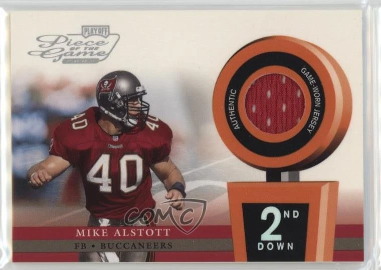 2002 Playoff Piece of the Game Materials 2nd Down /150 Mike Alstott #POG-41 - Image 1 of 2