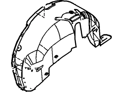 Nuevo Genuino Ford Shield Splash Wheelhouse (2010-2019) OE AE9Z-7428370-A Foto 1 de 4