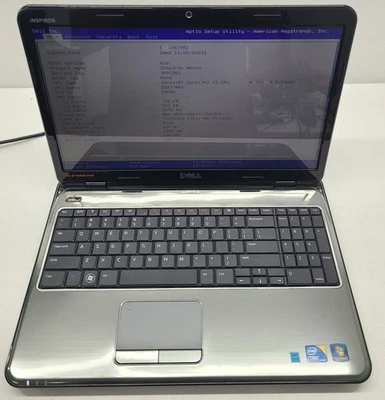 Laptop Dell Inspiron N5010 Intel i3 M 380 4 GB Ram 500 GB HDD SIN SISTEMA OPERATIVO (FL) Foto 1 de 4