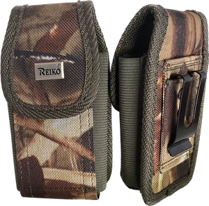 Camouflage Rugged Metal Clip Case fits Doro 626 Flip Phone - Picture 1 of 3