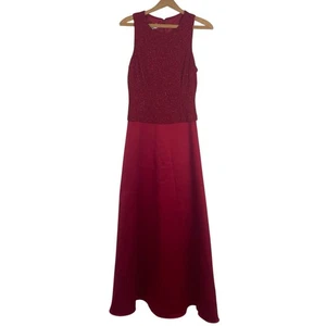 Patra Womens Red Evening Gown Size 8 Formal Event Gala Glam Cocktail Black Tie - Picture 1 of 7
