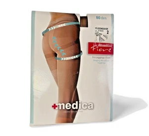Shaping Leggings 80 DEN Natur Fiore Medica Fit Leggings kurz Microfaser Bod - Bild 1 von 6