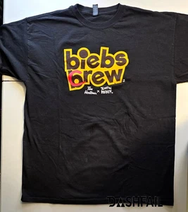 Biebs Brew/Crew - Justin Bieber X Tim Hortons - Unisex T-Shirt -  X-Large XL - Picture 1 of 4