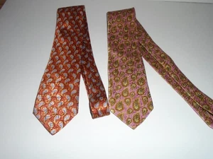Ike Behar New York 2 - 100% Imported Silk Ties - Picture 1 of 2