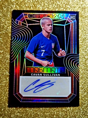 2024–25 Panini Obsidian Cavan Sullivan Magmatic Signatures дебютант с автографом RC /199 - Изображение 1 из 4