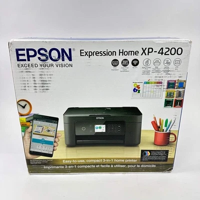 New EPSON Expression Home 3-in-1 Home Printer XP-4200 - Image 1 of 4
