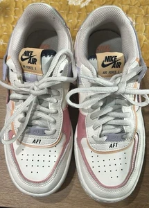 Nike Air Force 1 Shadow Orange Chalk Pink Glaze W Size 5.5 EUC - Picture 1 of 6