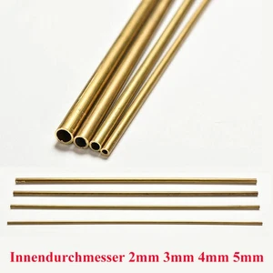 1x Innendurchmesser 2mm 3mm 4mm 5mm Lang 300mm H65 Rund Messing Rohr Schlauch - Picture 1 of 10