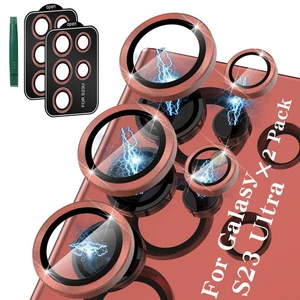 JOLOJO 5+5 Pack Samsung Galaxy S23 Ultra Camera Lens Protector Tempered Glass - Picture 1 of 8
