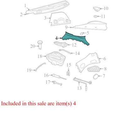Panel de ajuste del panel de carrocería trasero Volkswagen Beetle 2001-2005 usado 1C0863459FB41 OEM Foto 1 de 4