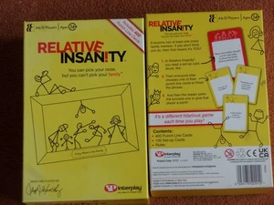 RELATIVE INSANITY BY INTERPLAY HILARIOUS FAMILY GAME VGC FREE POSTAGE - Picture 1 of 2