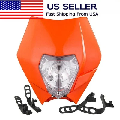摩托车越野车头灯适用于 KTM 125 250 300 350 350F 450 500 530 690 等... — 第 1/4 张图片