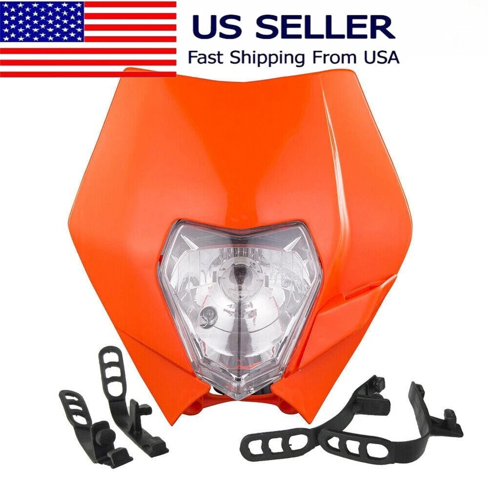 Motocross Headlight For KTM 125 250 300 350 350F 450 500 530 690 ect... - Image 1 of 4
