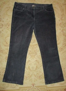Cotton Traders Stretchy Blue Fine Cord Straight Trousers 18 - Picture 1 of 4
