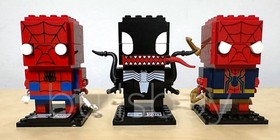 2017 SDCC Lego BrickHeadz SPIDER-MAN & VENOM 41497 + Bonus IRON SPIDER-MAN 40670