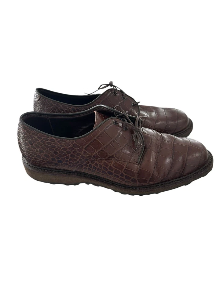 Туфли для гольфа мужские Allen Edmond Haskell Honors с крокодиловым принтом размер 11,5 - Изображение 1 из 4