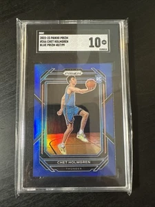 2022-23 Panini Prizm Chet Holmgren Blue Prizm Rookie Rc /199 SGC 10 Gem Mint - Bild 1 von 2