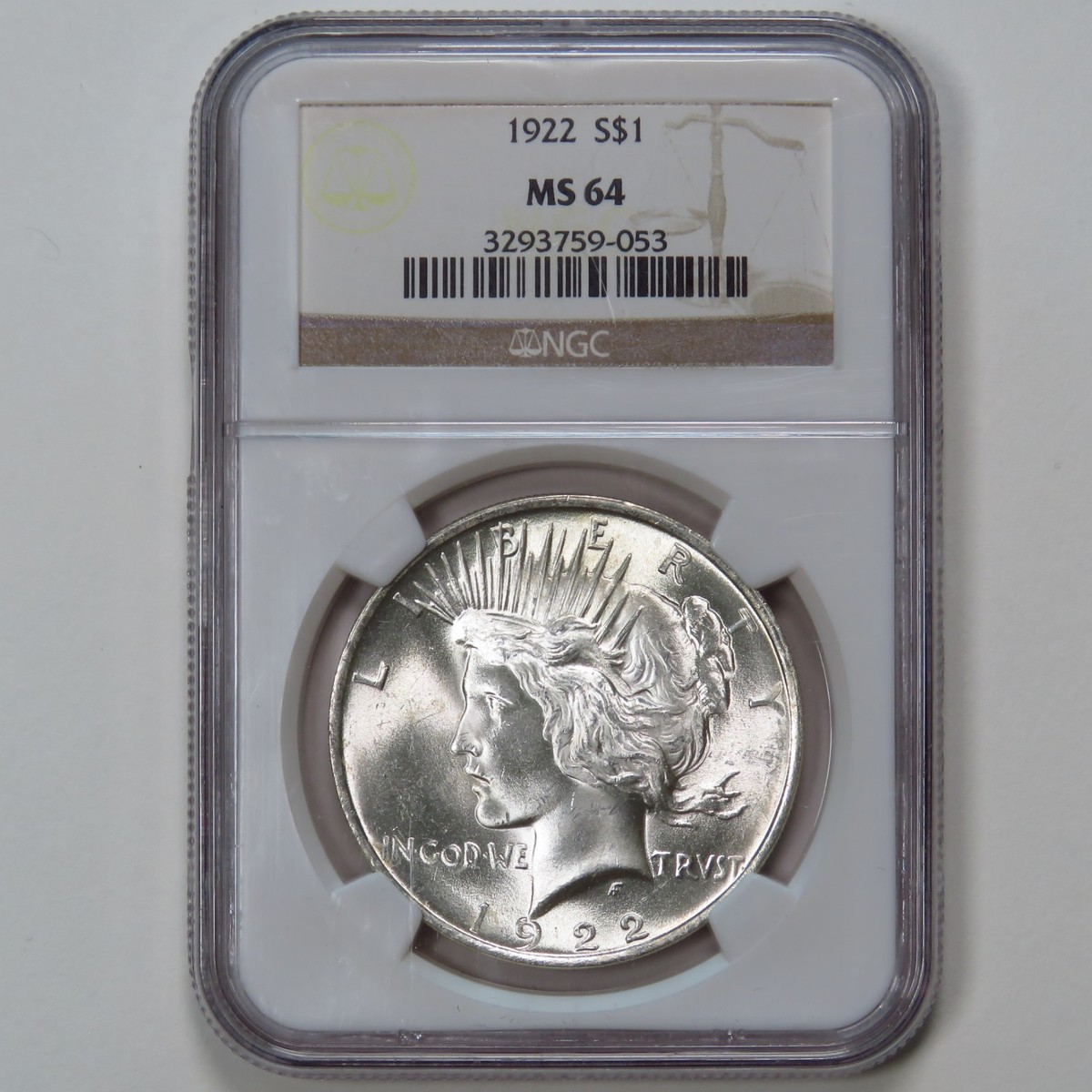 MS 63 Graded 1922 Year Peace Dollars (1921-1935) for sale | eBay