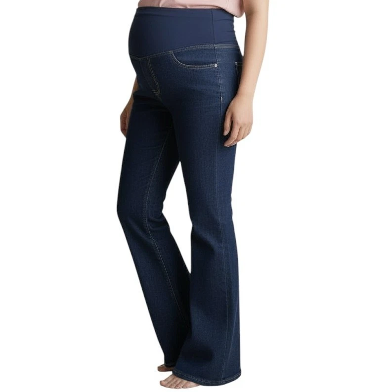 Joe’s Jeans Maternity A Pea in the Pod Women's 29 Full Belly Panel Wide Leg Dark - Image 1 of 4