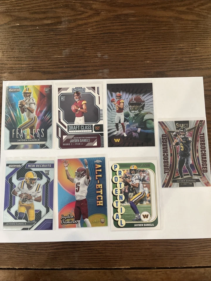 Jayden Daniels Rookie Card Lot Of 7 - Image 1 of 1