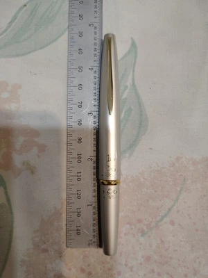 Pluma Estilográfica Pilot Compacta Bolsillo Oro 18K Plumín Fino Foto 1 de 4