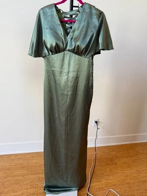 NUEVO CON ETIQUETAS Vestido Formal Verde Salvia Dama de honor Madre de la Novia, TALLA 8 Foto 1 de 4